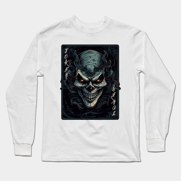 Joker card Long Sleeve T-Shirt by sidomatic